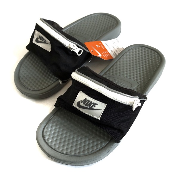 nike slides with pockets